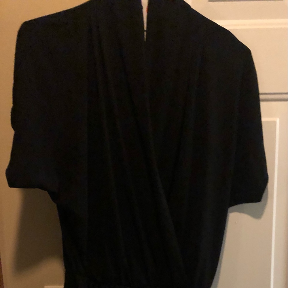 Black crepe dress